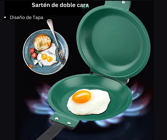 SARTEN DE CERAMICA DOBLE CARA PREMIUM™ ⭐⭐⭐⭐⭐